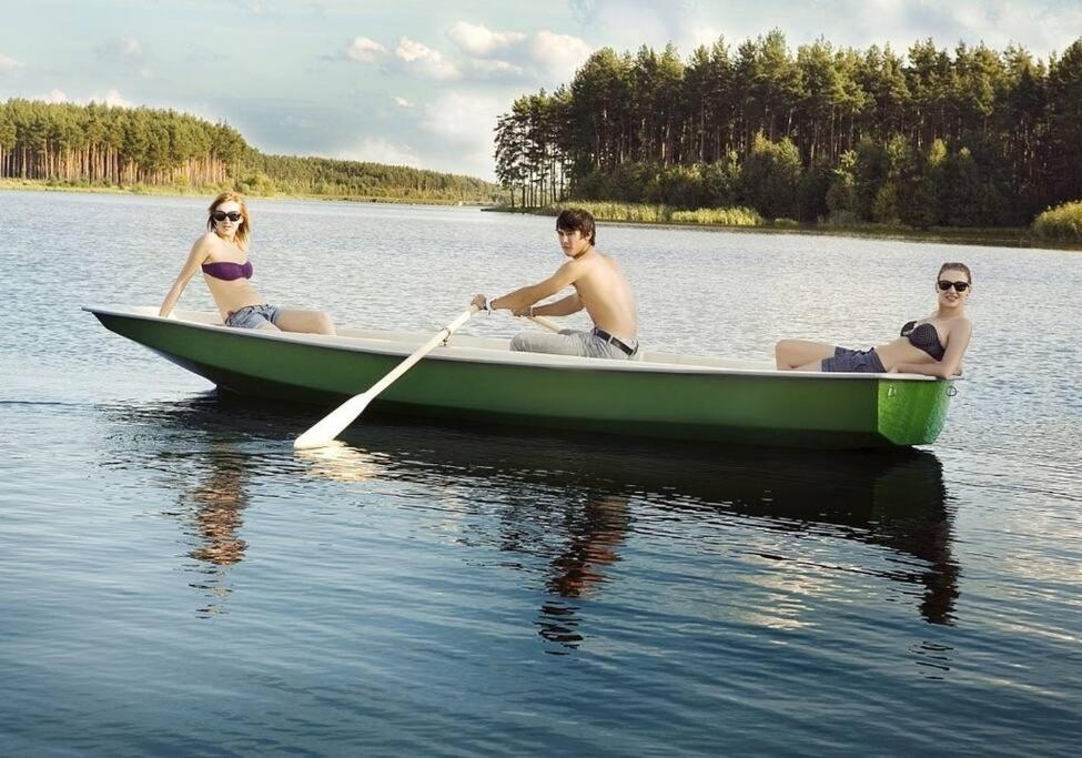 Bungalow Direkt Am See, Mit Eigenem Boot Roding Exterior photo