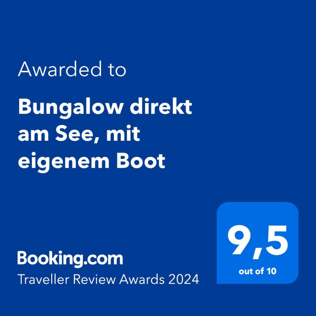 Bungalow Direkt Am See, Mit Eigenem Boot Roding Exterior photo